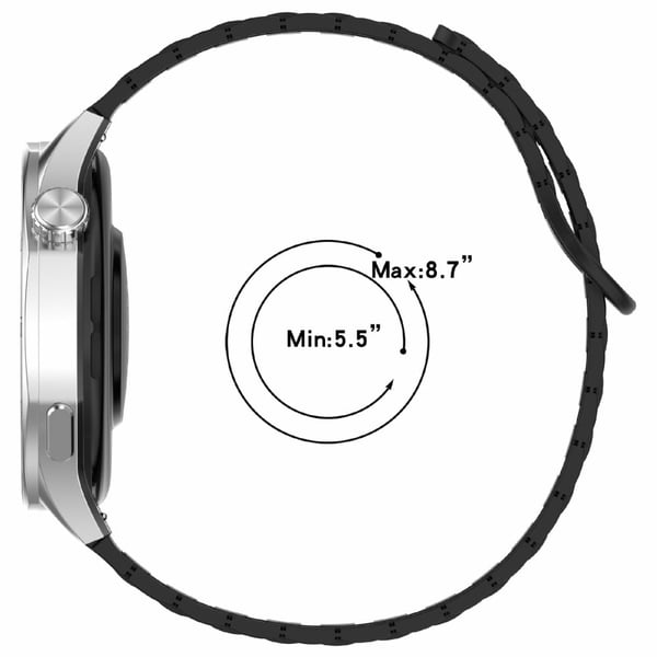 Samsung Galaxy Watch7 44mm / 40mm / Watch FE 40mm / Watch6 40mm / 44mm Silikonbånd Dual Color 20mm Magnetisk klokkerem - Midnattsblå / Grå