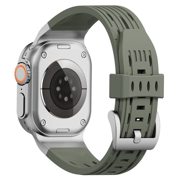 Flere hull klokkerem Apple Watch Series 49mm - 45mm - 44mm - 42mm - Skoggrønn