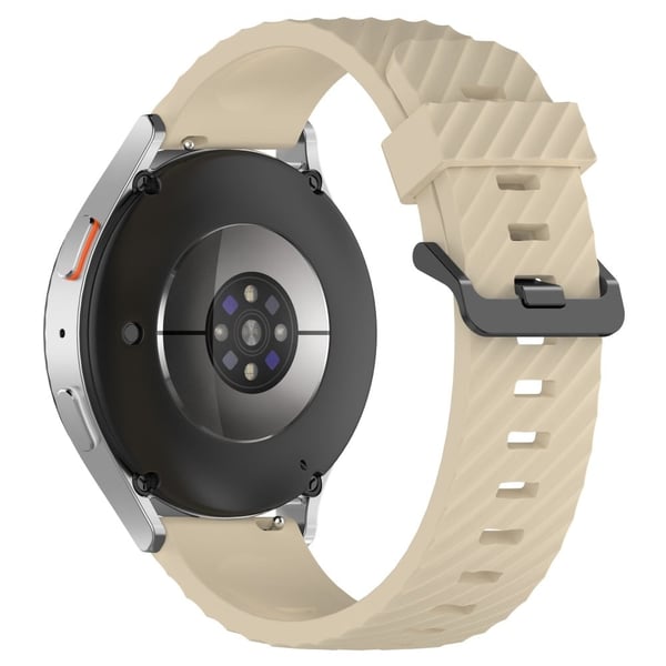 Samsung Galaxy Watch3 45 mm / Galaxy Watch 46 mm klokkerem 22 mm silikonarmbånd - Aprikos