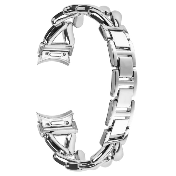 Sinklegert klokkerem Samsung Galaxy Watch7 44 mm / 40 mm vridd klokkerem med hurtigkobling - Sølv