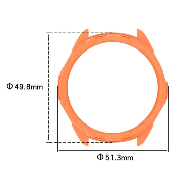 Garmin Fenix E 47 mm fleksibelt, ripefritt, hult dekseletui til klokkerammen - Lyserosa