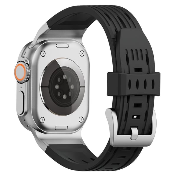 Flere hull klokkerem Apple Watch Series 49mm - 45mm - 44mm - 42mm - Svart