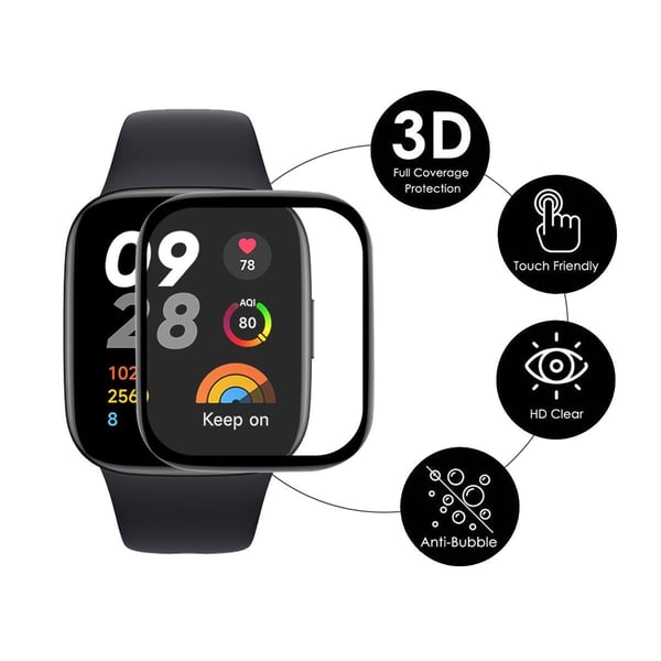 Xiaomi Redmi Watch 5 Active ENKAY HAT PRINCE 2-pakning skjermbeskytter 3D buet støtbestandig + bøyelig ultraklar film - Gjennomsiktig