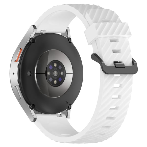 Samsung Galaxy Watch3 45 mm / Galaxy Watch 46 mm klokkerem 22 mm silikonarmbånd - Hvit