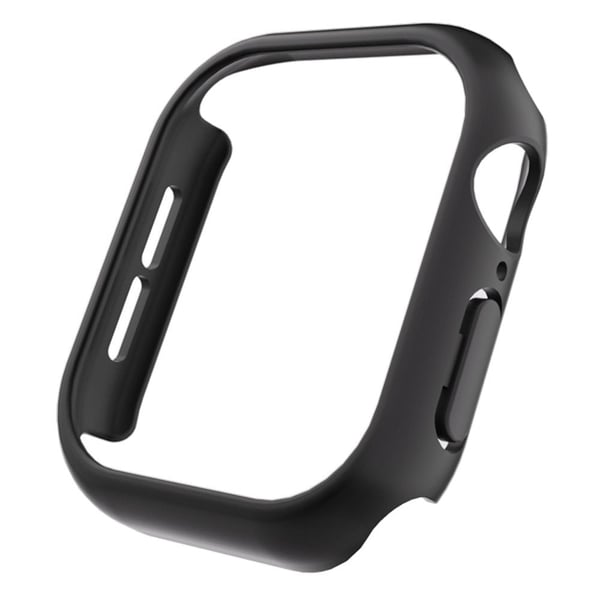 Apple Watch Series 10 46mm Etui Matte Hollow Hard Bumpresistent Smartwatch Cover - Sort