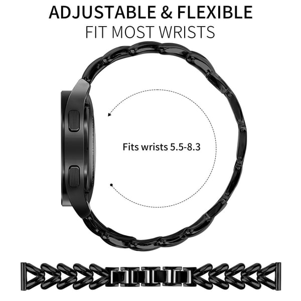 Sinklegert klokkerem Huami Amazfit Pop Pro Twisted Metal Watch Strap Replacement - Svart