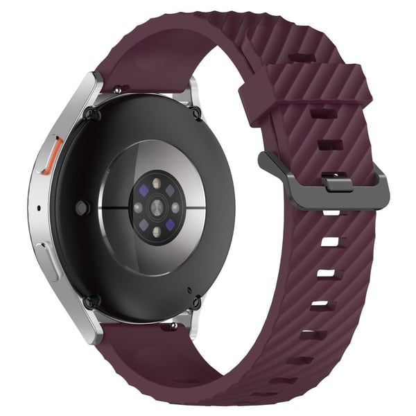 Samsung Galaxy Watch3 45 mm / Galaxy Watch 46 mm klokkerem 22 mm silikonarmbånd - Vinrød