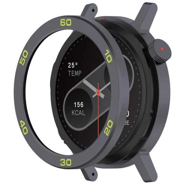 Nothing CMF Watch Pro 2 Watch Bezel med skjermfilm Watch Frame Metal Ring Deksel - Grå / Grønn