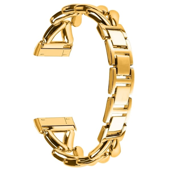 Klockarmband i zinklegering Fitbit Versa 4 / Sense 2 Twisted Metal Watch Strap Replacement - Guld Klockarmband i zinklegering Fitbit Versa 4 / Sense 2 Twisted Metal Watch Strap Replacement - Guld