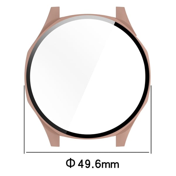 Huawei Watch GT 5 46 mm støtsikkert deksel Klokkerammeveske med skjermfilm i herdet glass - Gjennomsiktig