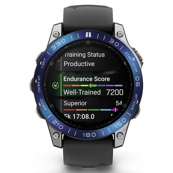 Garmin Fenix 8 47mm Bezel Ring Metal Bezel Styling Watch Dial Circle - Blå / Blå