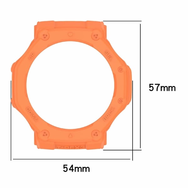 Huami Amazfit T-Rex 3 Fleksibelt klokkeveske Anti-riper Hollow Watch Frame Deksel - Elfenbenshvit