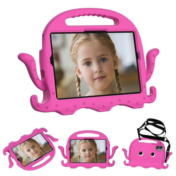Samsung Galaxy Tab A9+ EVA-etui Cartoon Octopus Tablet Cover - Rose Samsung Galaxy Tab A9+ EVA-etui Cartoon Octopus Tablet Cover - Rose