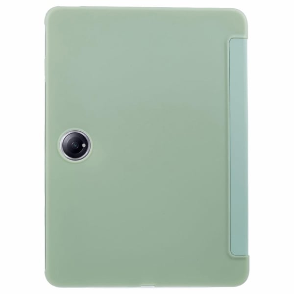 OnePlus Pad 2-etui i vegansk lær + silikon Tri-Fold Stand Tablet Deksel - Grønn