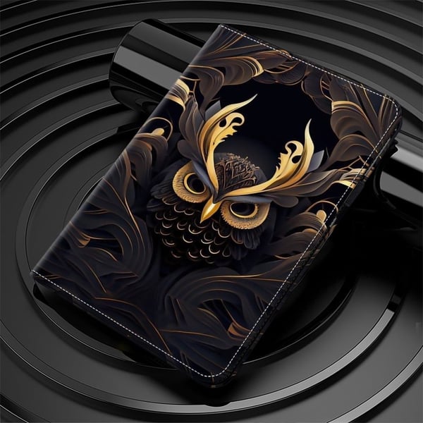 Xiaomi Redmi Pad SE 4G 8.7 tommers Etui Flip Stand Lær Tablet Deksel Mønster Trykt - Ugle
