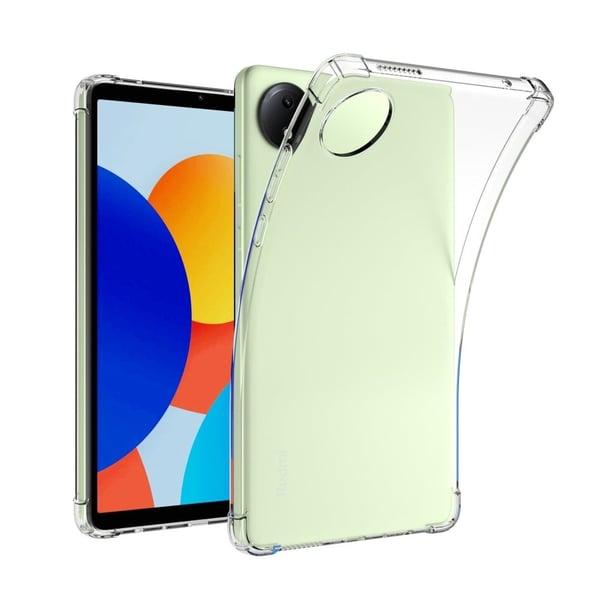 Xiaomi Redmi Pad SE 4G 8,7 tommers etui med fire hjørner Støtsikkert, gjennomsiktig og fleksibelt deksel til nettbrett
