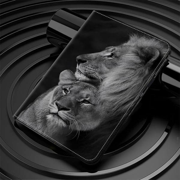OnePlus Pad 2 / Pad Pro-etui Flip Stand Leather Tablet Deksel Pattern Printed - Løvepar