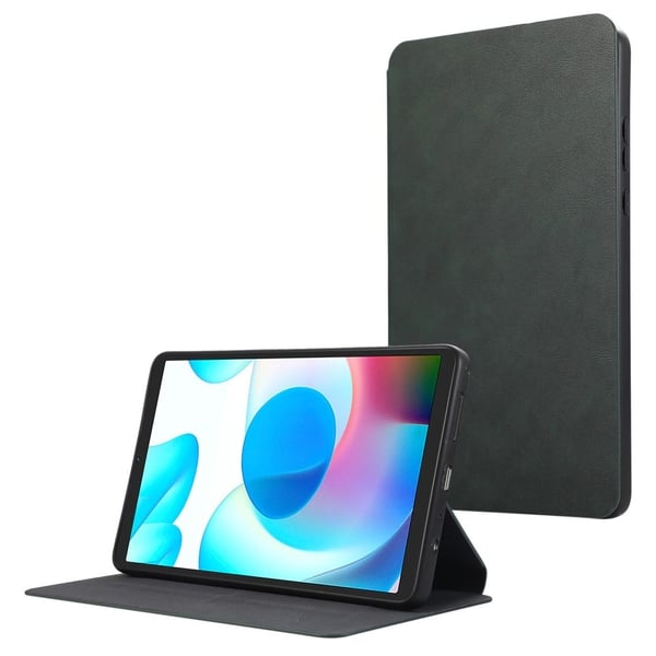Xiaomi Redmi Pad SE 4G 8,7 tommers støtsikkert etui i vegansk lær for nettbrett med stativ - Grønn