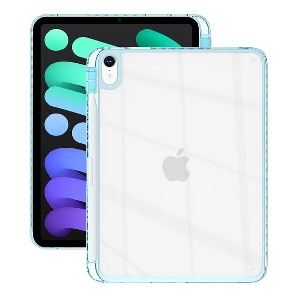 iPad 10.9 (2022) Etui, klart, fleksibelt beskyttelsesdeksel for nettbrett med pennspor - Babyblå