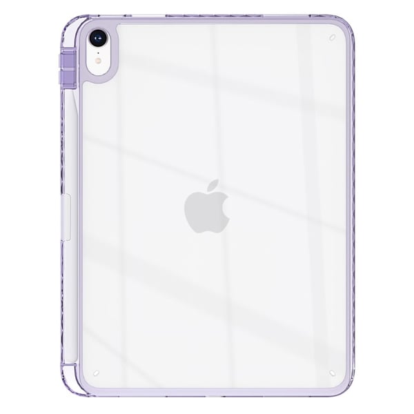 iPad Air 11 (2024) Etui, gjennomsiktig, fleksibelt beskyttelsesdeksel for nettbrett med pennspor - Lilla iPad Air 11 (2024) Etui, gjennomsiktig, fleksibelt beskyttelsesdeksel for nettbrett med pennspor - Lilla