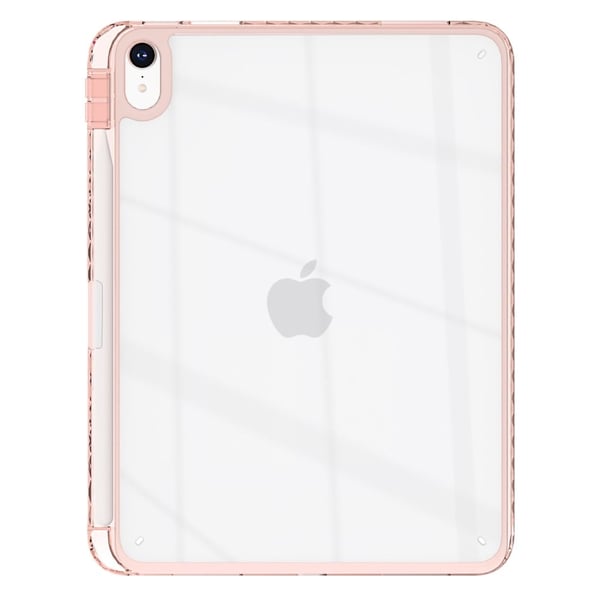 iPad Air 13 (2024) Fodral Transparent Flexibelt skydd för surfplatta med pennfack - Rosa iPad Air 13 (2024) Fodral Transparent Flexibelt skydd för surfplatta med pennfack - Rosa