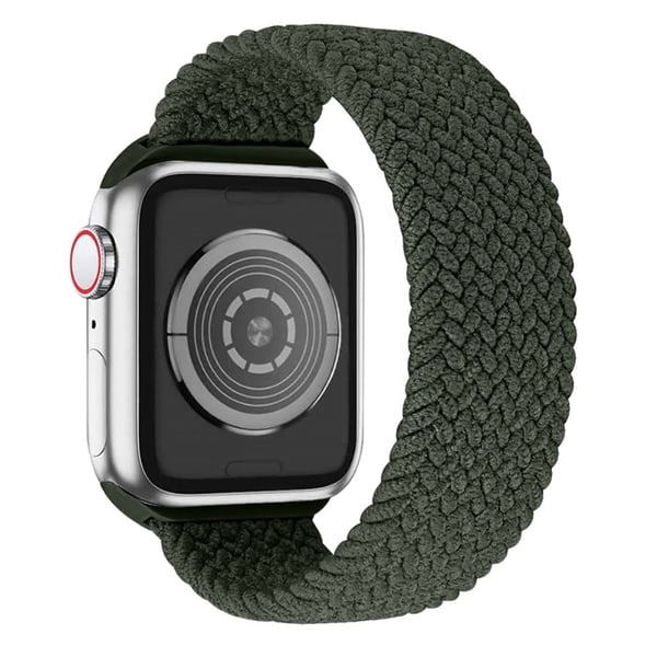 Apple Watch (45 mm) elastisk klokkerem - Olivengrønn / Størrelse: Xl