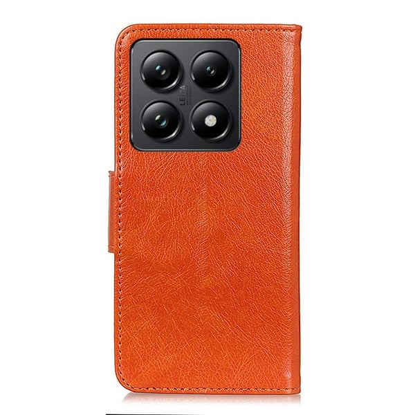 Neptune Xiaomi 14T flip-etui i lær - Oransje