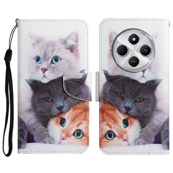 Wonderland Xiaomi Redmi 14R / Xiaomi Redmi 14C flip-etui - Tre Katter