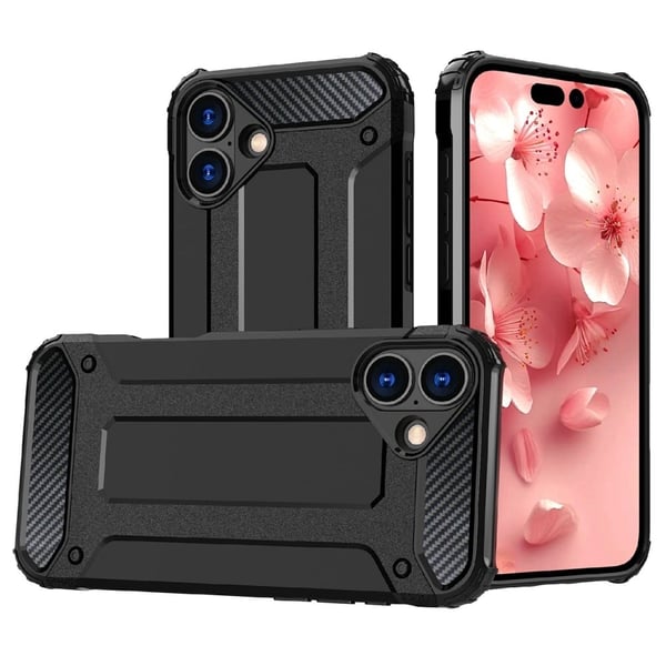 Armour Guard iPhone 16 Plus deksel - Svart