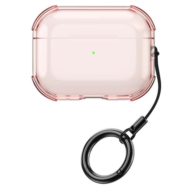Apple AirPods 3 Etui til øretelefoner Beskyttende fleksibelt cover med ringrem - Gennemsigtig Pink Apple AirPods 3 Etui til øretelefoner Beskyttende fleksibelt cover med ringrem - Gennemsigtig Pink