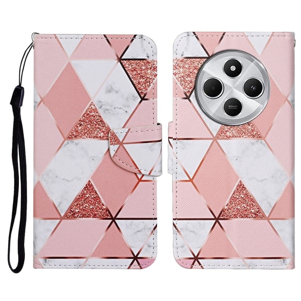 Wonderland Xiaomi Redmi 14R / Xiaomi Redmi 14C flip-etui - Marmor