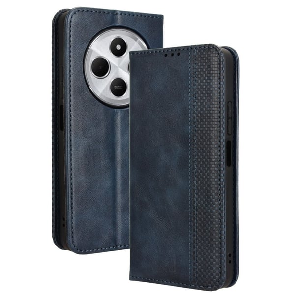 Bofink Vintage Xiaomi Redmi 14C lærveske - Blå Bofink Vintage Xiaomi Redmi 14C lærveske - Blå