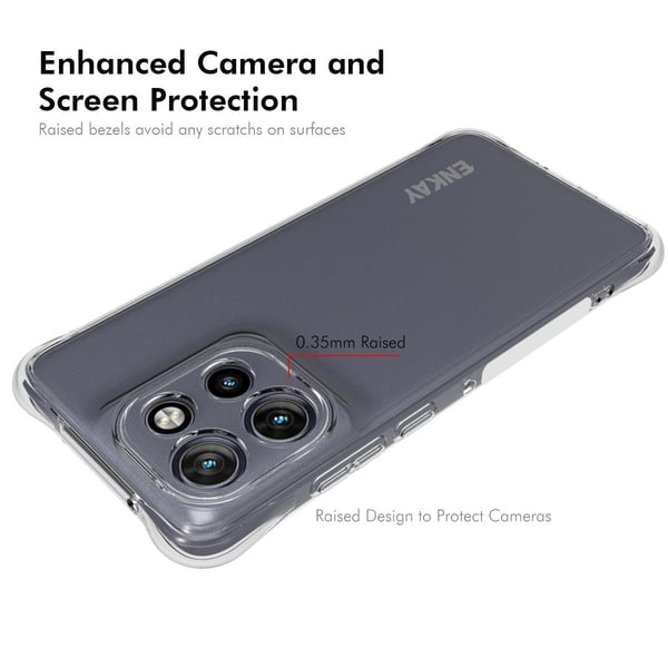 ENKAY klart fallsikkert etui for Motorola Edge 50 Neo