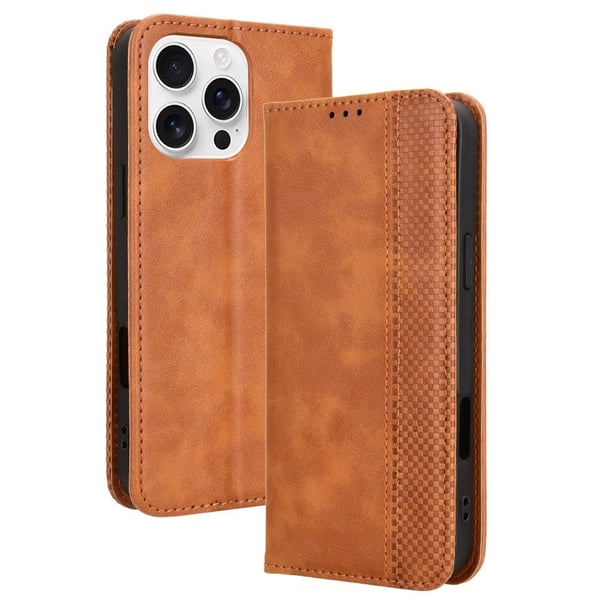 Bofink Vintage iPhone 16 Pro læderetui - Brun