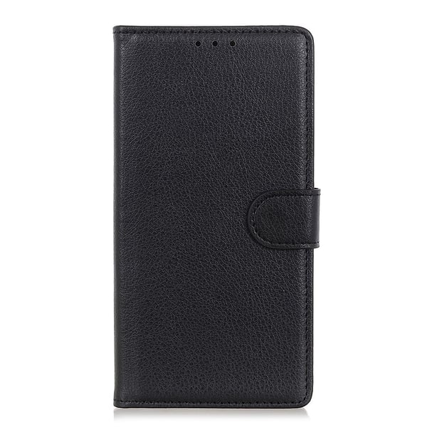 Klassisk Motorola Moto G35 flip etui - Sort