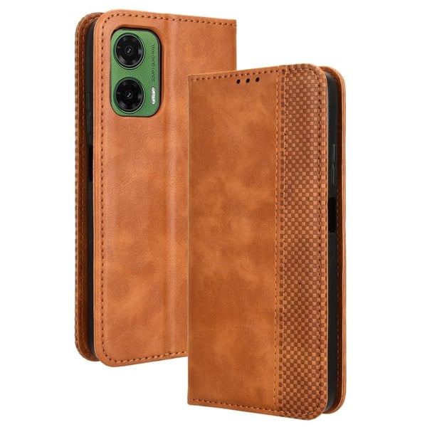 Bofink Vintage Motorola Moto G35 lærveske - Brun