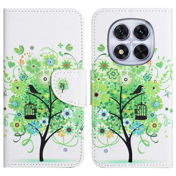 Wonderland Xiaomi Redmi Note 14 Pro 5G / Xiaomi Redmi Note 14 Pro Plus 5G flip-etui - Grønt Tre