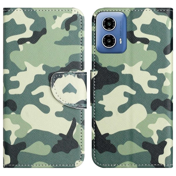 Wonderland Motorola Moto G35 flip etui - Camouflage