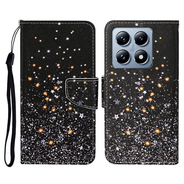 Wonderland Xiaomi 14T Pro flip-etui - Svart Pentagram