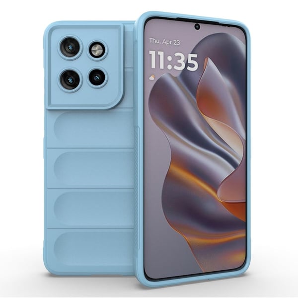 Blødt grebsformet Motorola Edge 50 Neo cover - Babyblå