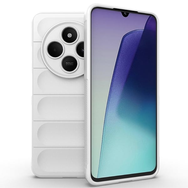 Deksel med mykt grep for Xiaomi Redmi 14R / Xiaomi Redmi 14C - Hvit
