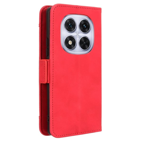 Lommebok-etui i moderne skinn-design Xiaomi Redmi Note 14 Pro Plus 5G / Xiaomi Redmi Note 14 5G - Rød
