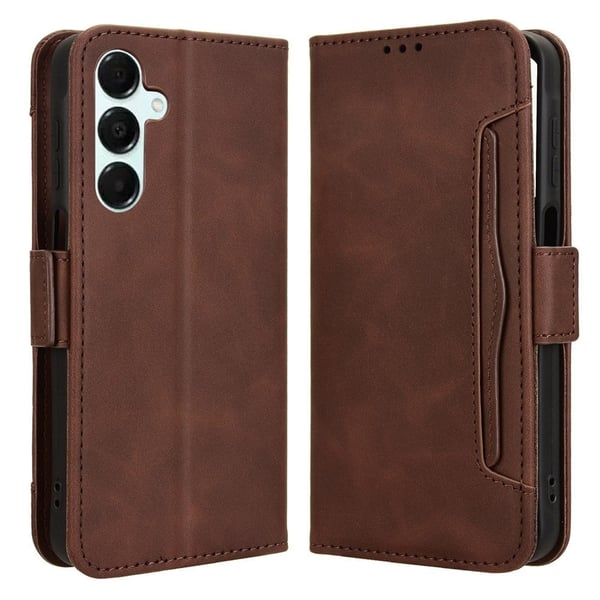 Lommebok-etui i moderne skinn-design Samsung Galaxy A16 - Brun