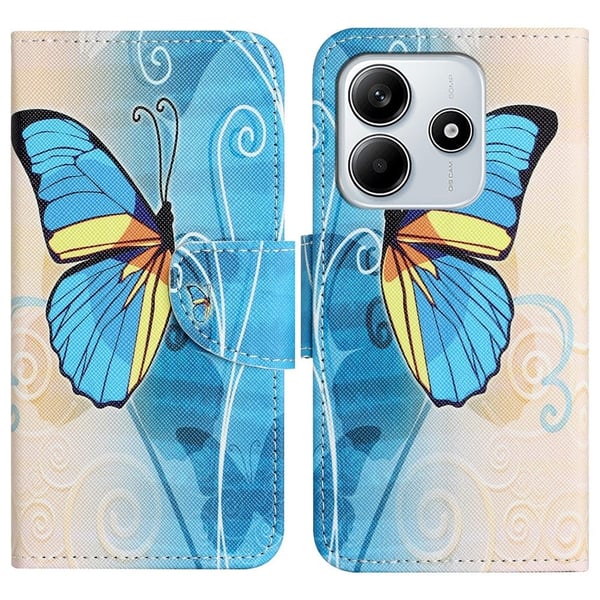 Wonderland Xiaomi Redmi Note 14 5G flip etui - Sommerfugl