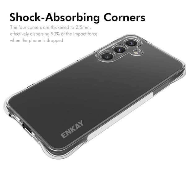 ENKAY klart anti-drop Samsung Galaxy S25 etui - Transparent