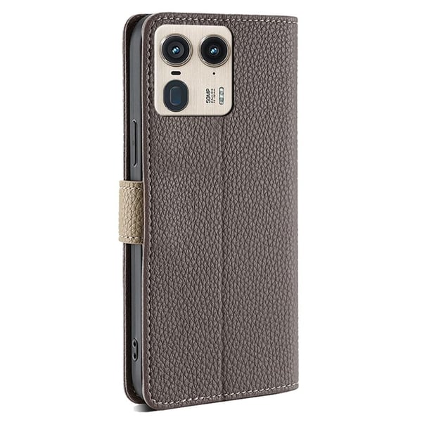 Motorola Moto X50 Ultra / Motorola Edge 50 Ultra vegansk skinnveske - Grå