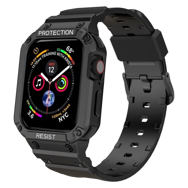 Apple Watch (45 mm) med integrert deksel - Svart
