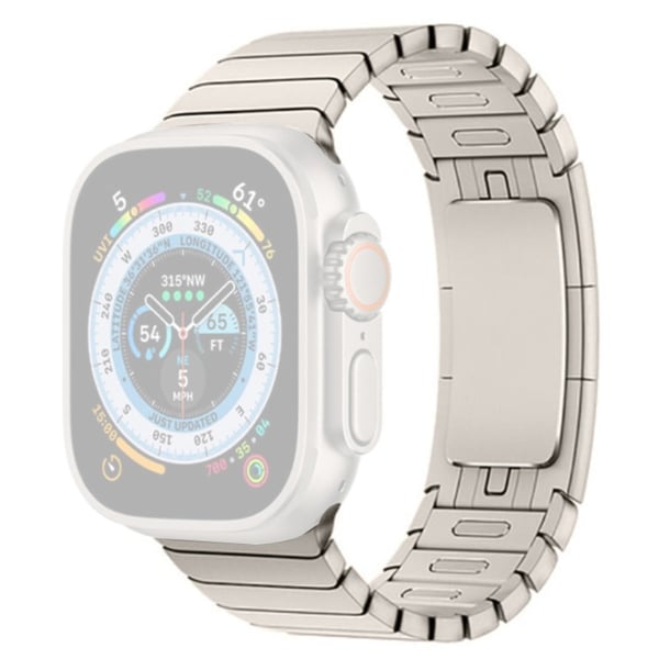 Apple Watch Series 8 (45 mm) / Watch Ultra-rem i rustfrit stål - Stjernelys