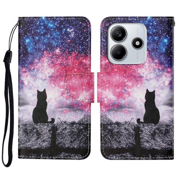 Wonderland Xiaomi Redmi Note 14 5G flip-etui - Galaxy-Katt