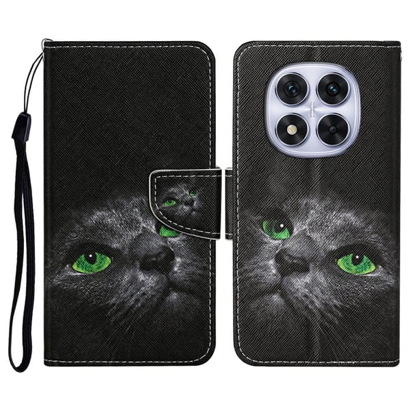 Wonderland Xiaomi Redmi Note 14 Pro 5G / Xiaomi Redmi Note 14 Pro Plus 5G flip etui - Sort Kat